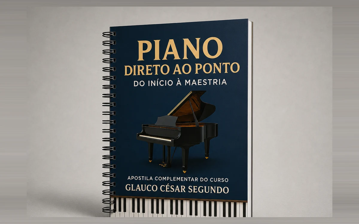 Capa oficial do material Curso Piano Direto ao Ponto