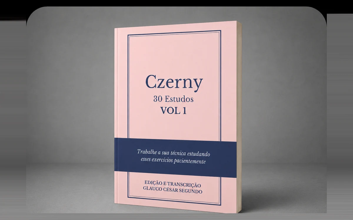Capa oficial do material 30 Estudos de Czerny Vol. 1